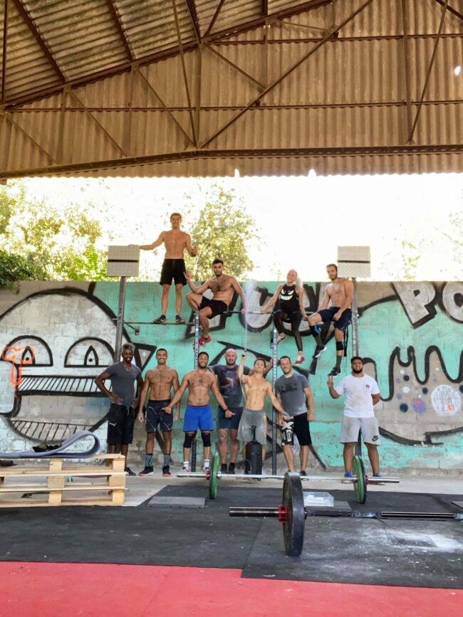 L'équipe au Hangar CrossFit