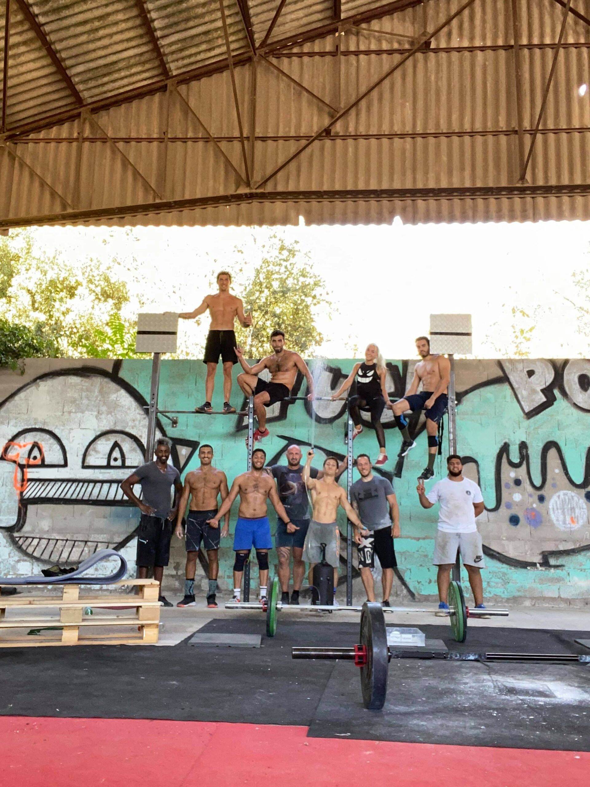 L'équipe au Hangar CrossFit
